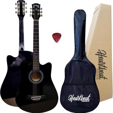 مولر جيتار اسود - Moller Acoustic Guitar Black 38-inch cutaway